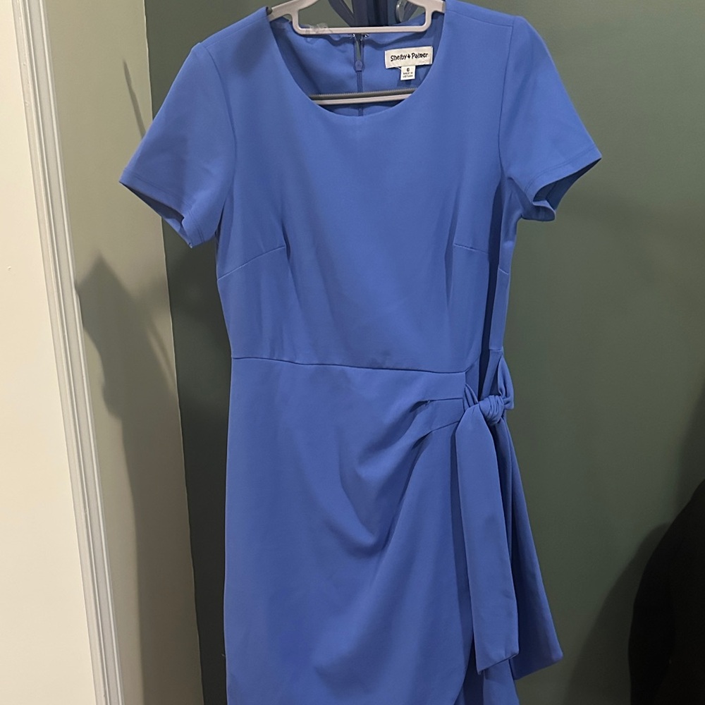 Shelby & Palmer Blue Sheath Mini Dress for Work